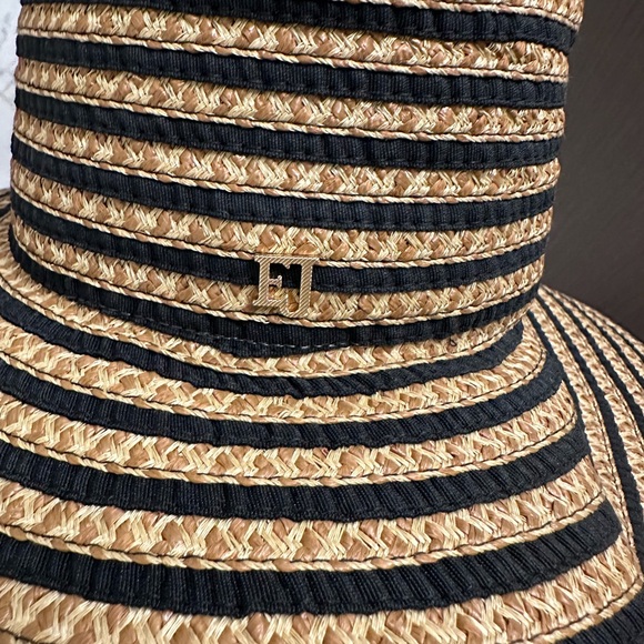 Erick Jarvis Black and Tan Striped Margot Hat - Picture 9 of 9